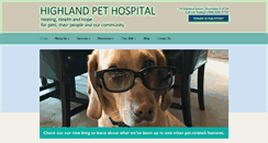 Desktop Screenshot of highlandpethospital.com